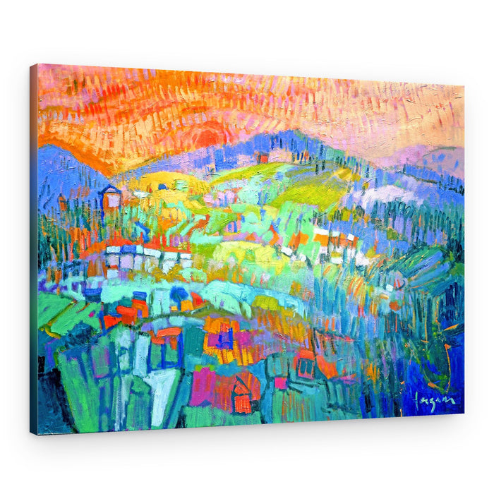 Vibrant Hillside Dreams – Canvas Print