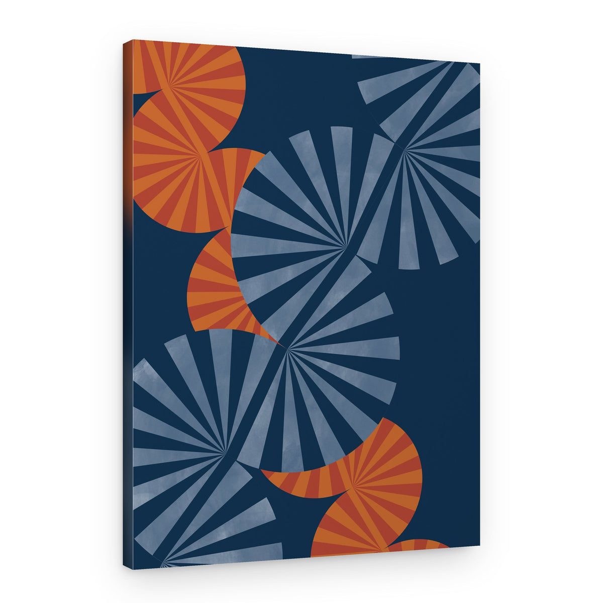 Geometric Fan Rhythm – Canvas Print