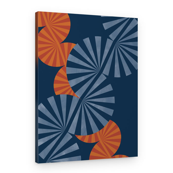 Geometric Fan Rhythm – Canvas Print