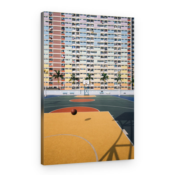 Colorful Urban Court – Canvas Print