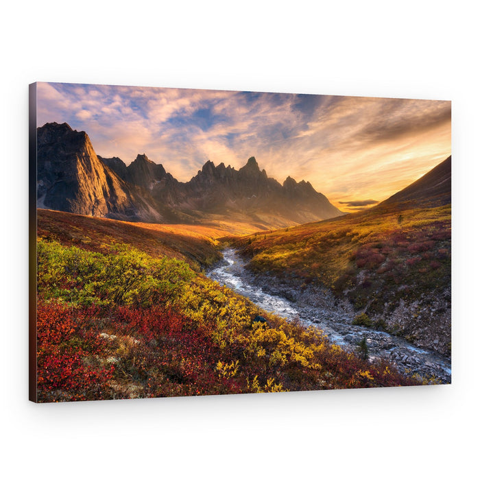 Golden River Valley – Canvas Print
