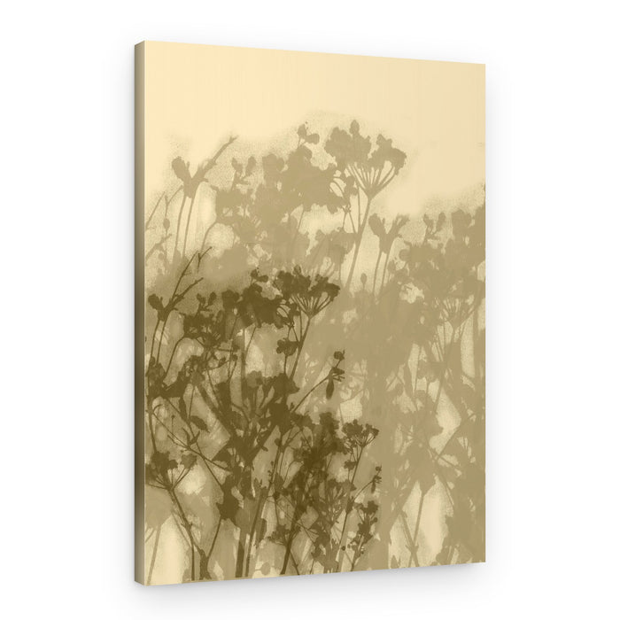 Sepia Meadow Silhouettes – Canvas Print
