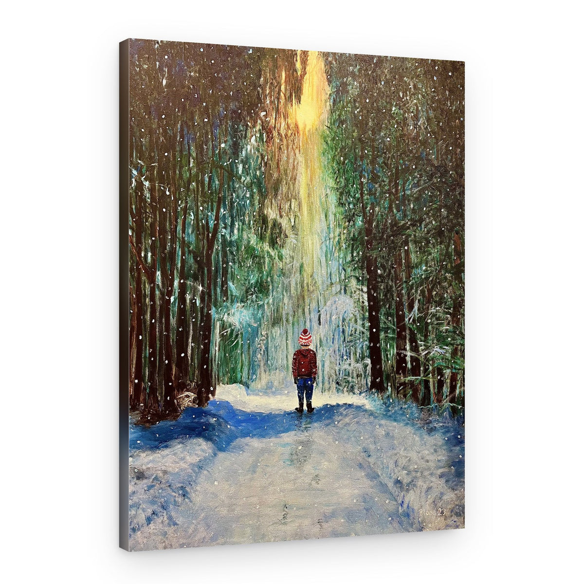 Child's Winter Wonder – Canvas Print