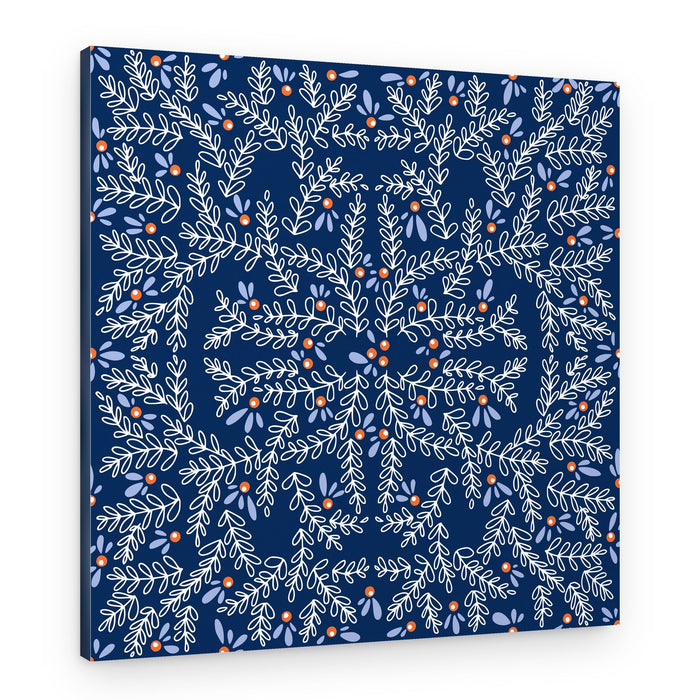 Delicate Winter Pattern – Canvas Print