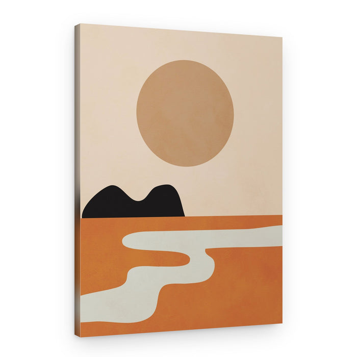 Desert River Sun Flow – Canvas Print