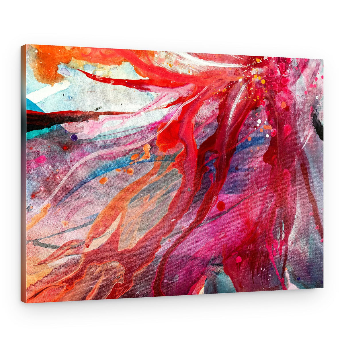Vibrant Abstract Flower – Canvas Print