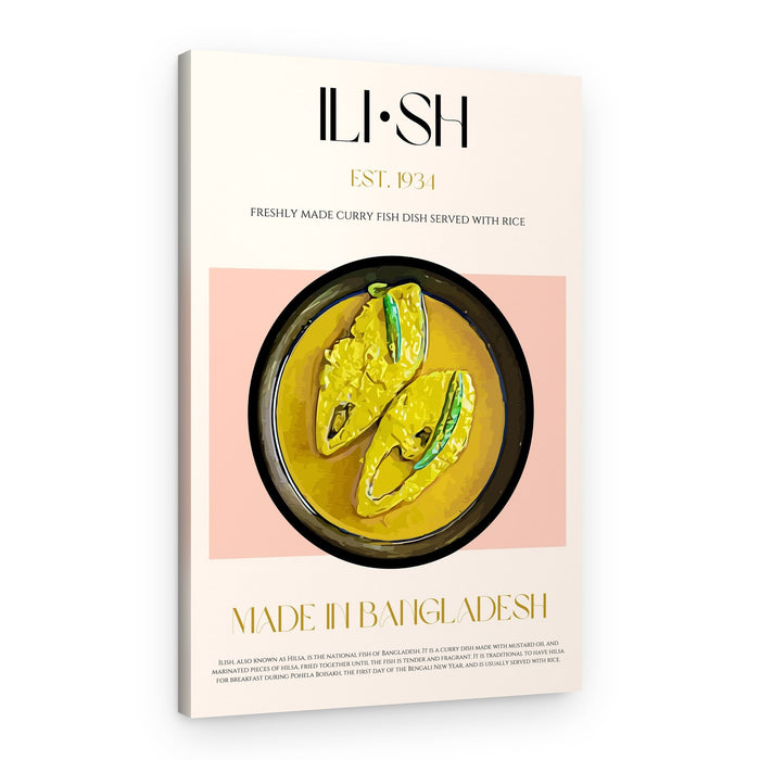 Golden Ilish Curry – Canvas Print