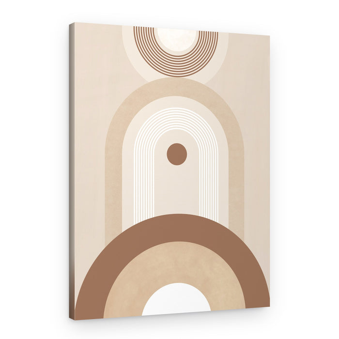 Warm Neutral Geometry – Canvas Print