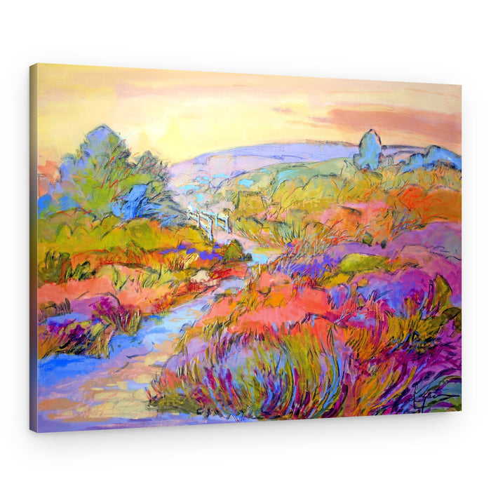 Vibrant Meadow Path – Canvas Print