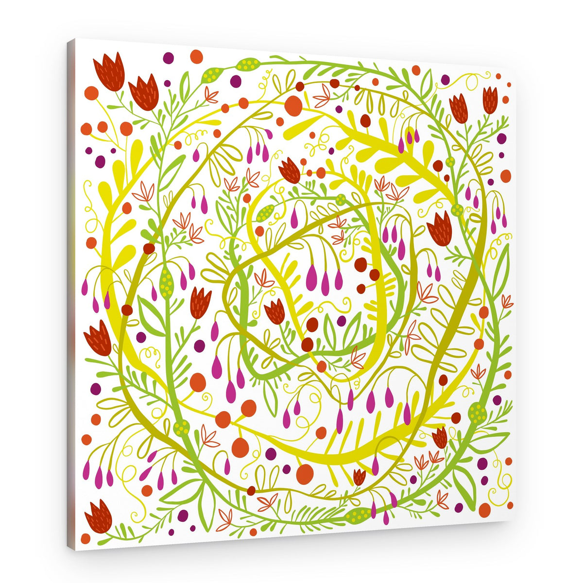 Whimsical Garden Vines – Canvas Print