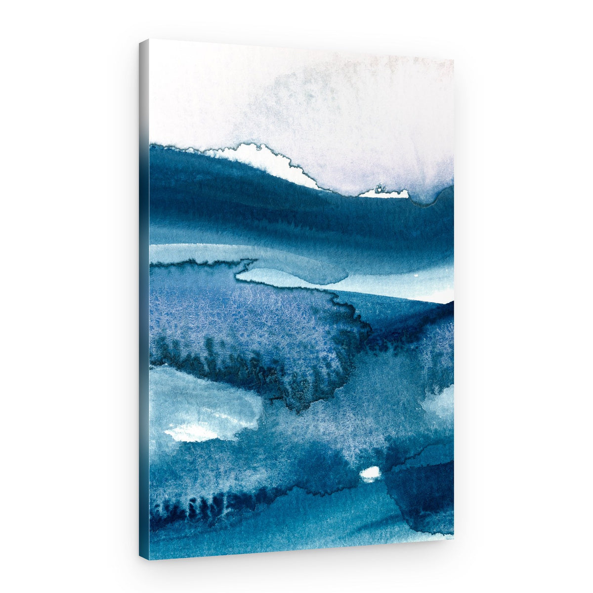 Fluid Blue Abstract – Canvas Print