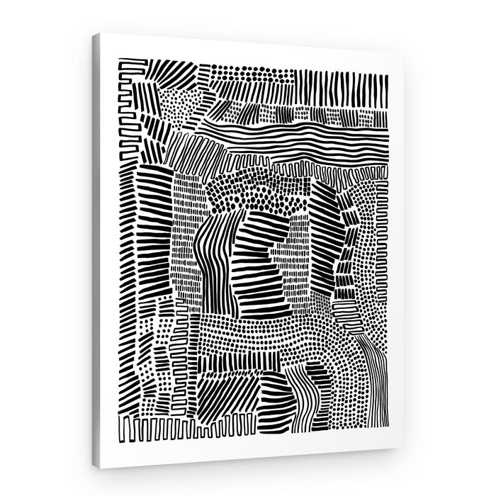 Rhythmic Abstract Lines – Canvas Print