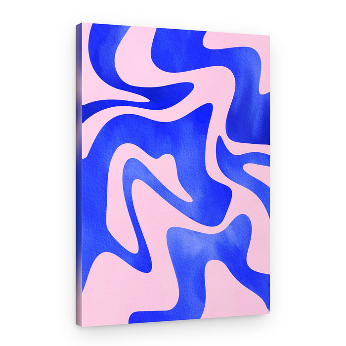 Vibrant Fluid Waves – Canvas Print