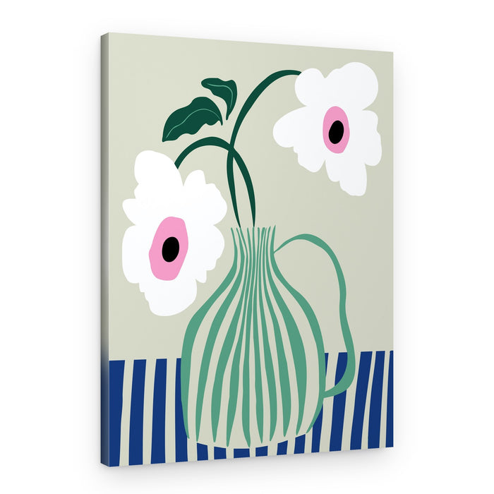 Modern Floral Still Life – Canvas Print
