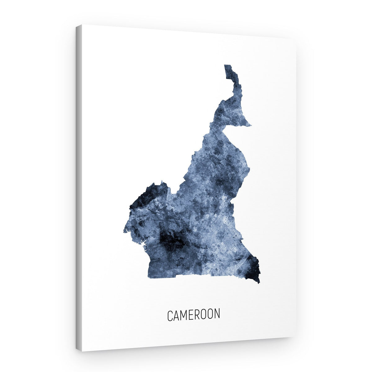 Abstract Cameroon Map – Canvas Print