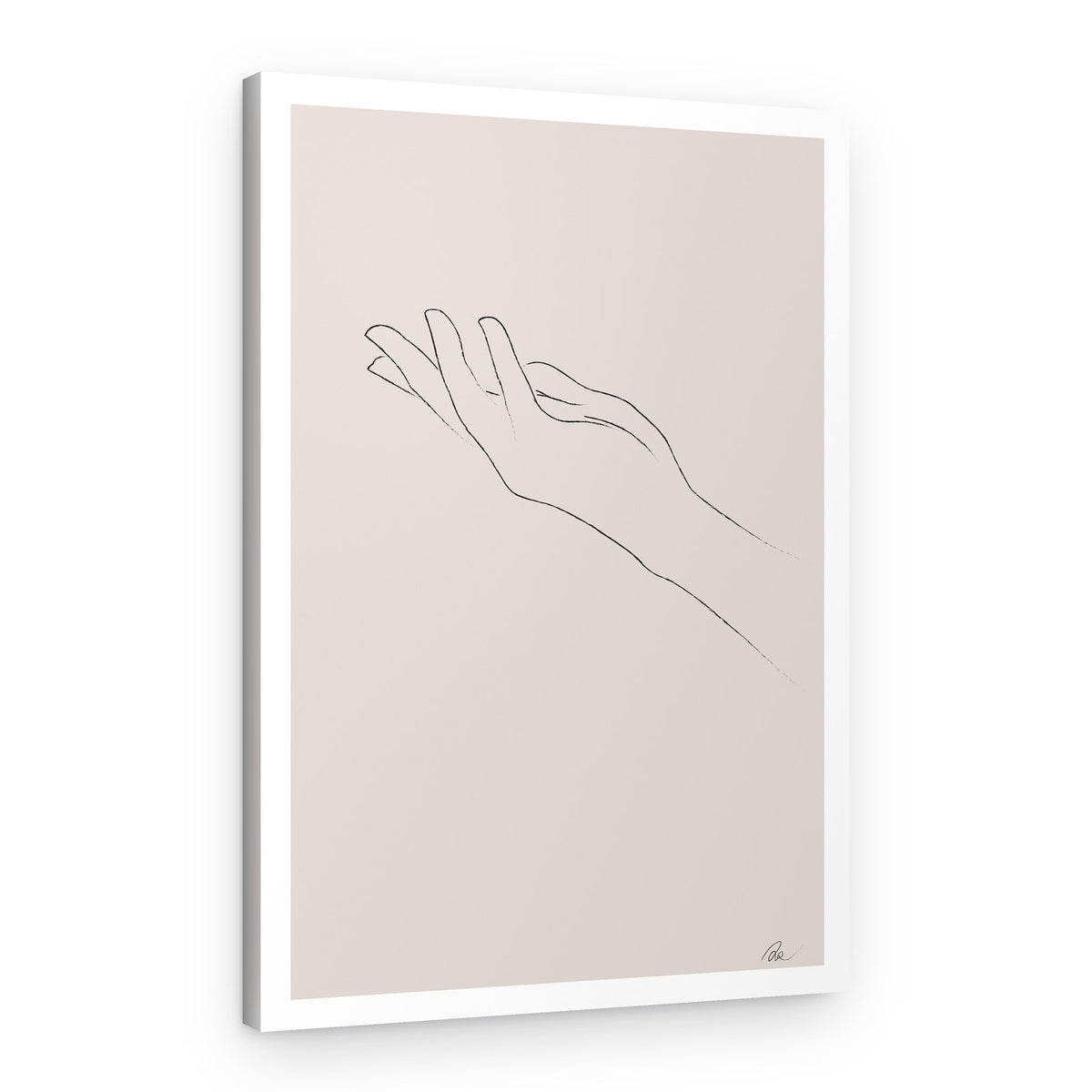 Open Hand Gesture – Canvas Print