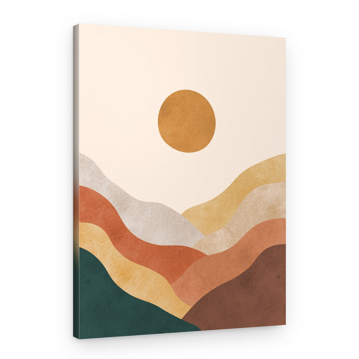 Wavy Desert Sunset – Canvas Print