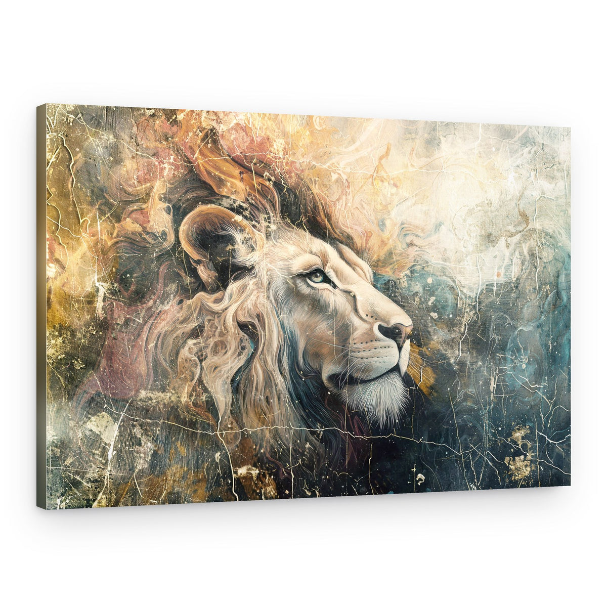 Majestic Lion Painting – Canvas Print
