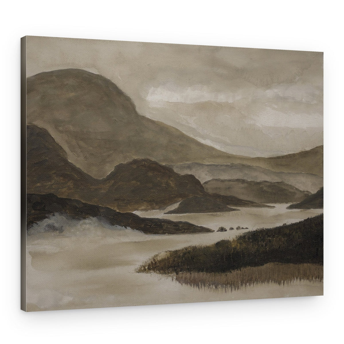 Misty Mountain Lake – Canvas Print