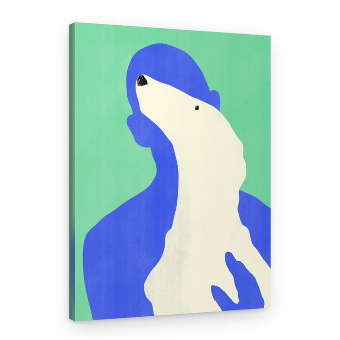 Gentle Bear Embrace – Canvas Print