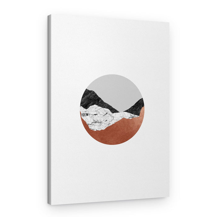 Abstract Mountain Layers – Canvas Print
