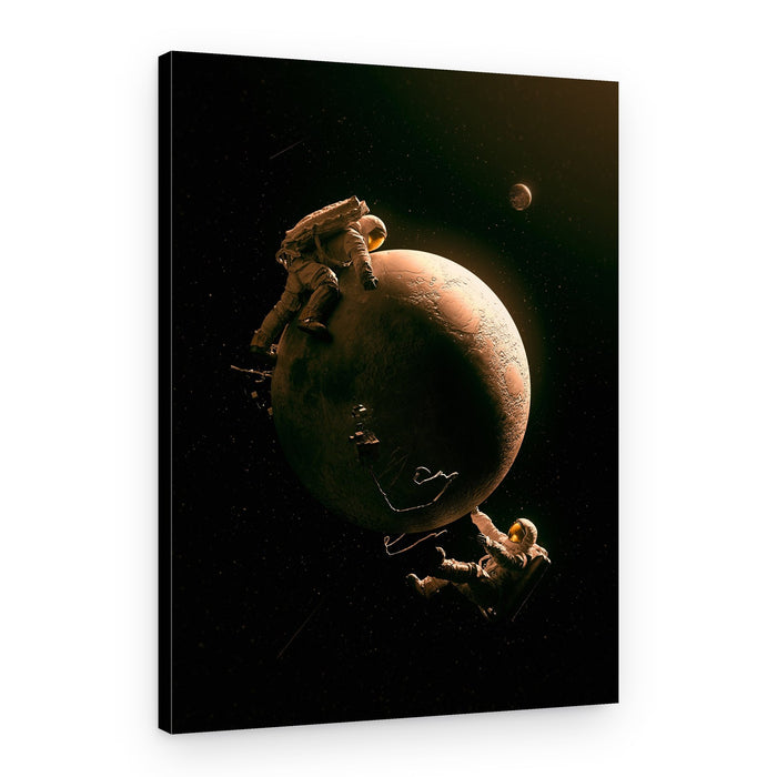 Cosmic Planet Exploration – Canvas Print