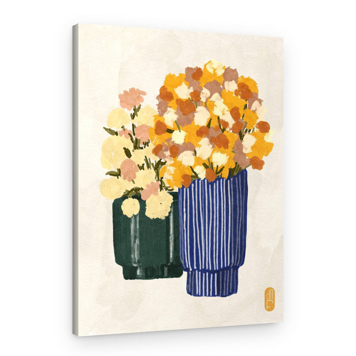 Colorful Floral Vases – Canvas Print