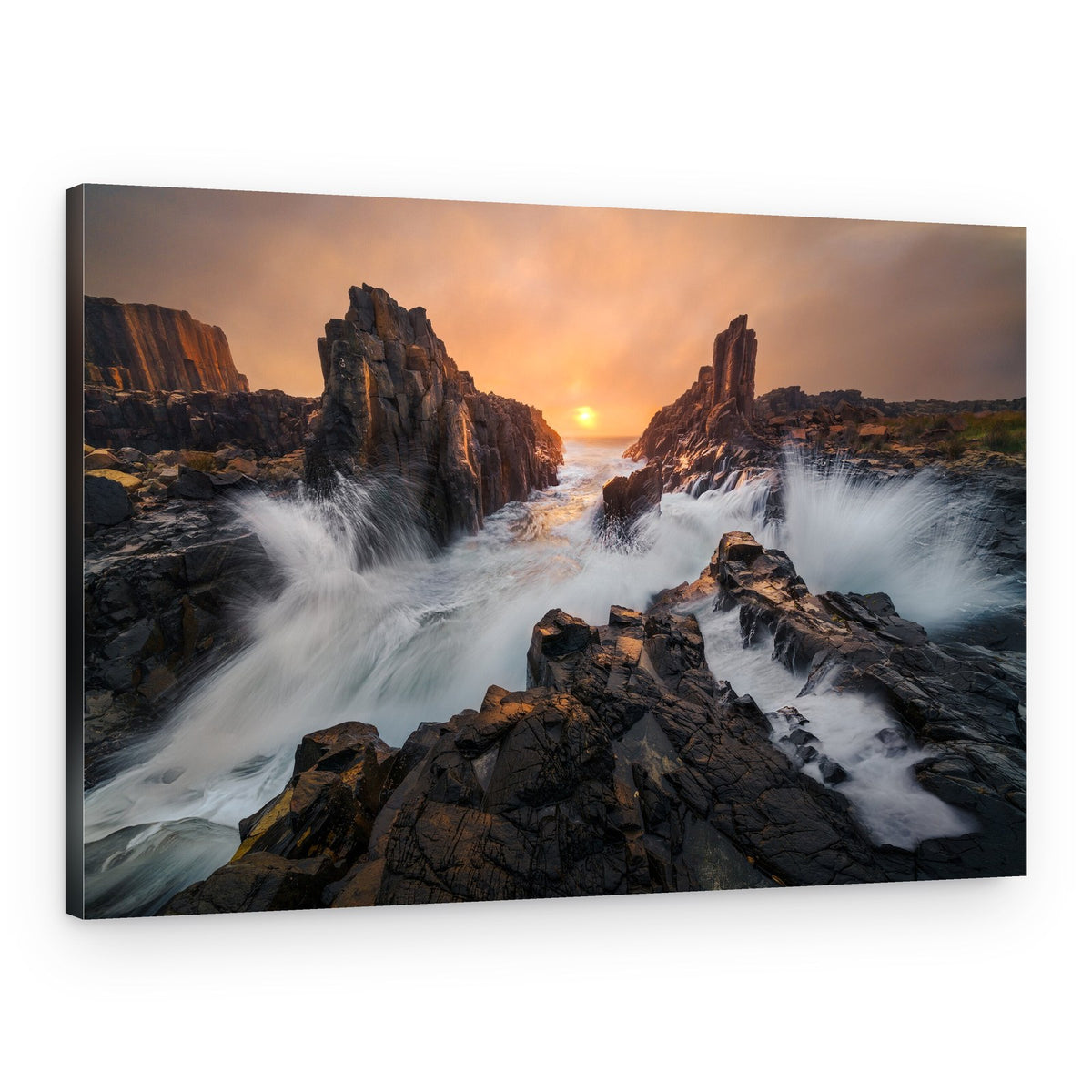 Dramatic Coastal Sunset – Canvas Print