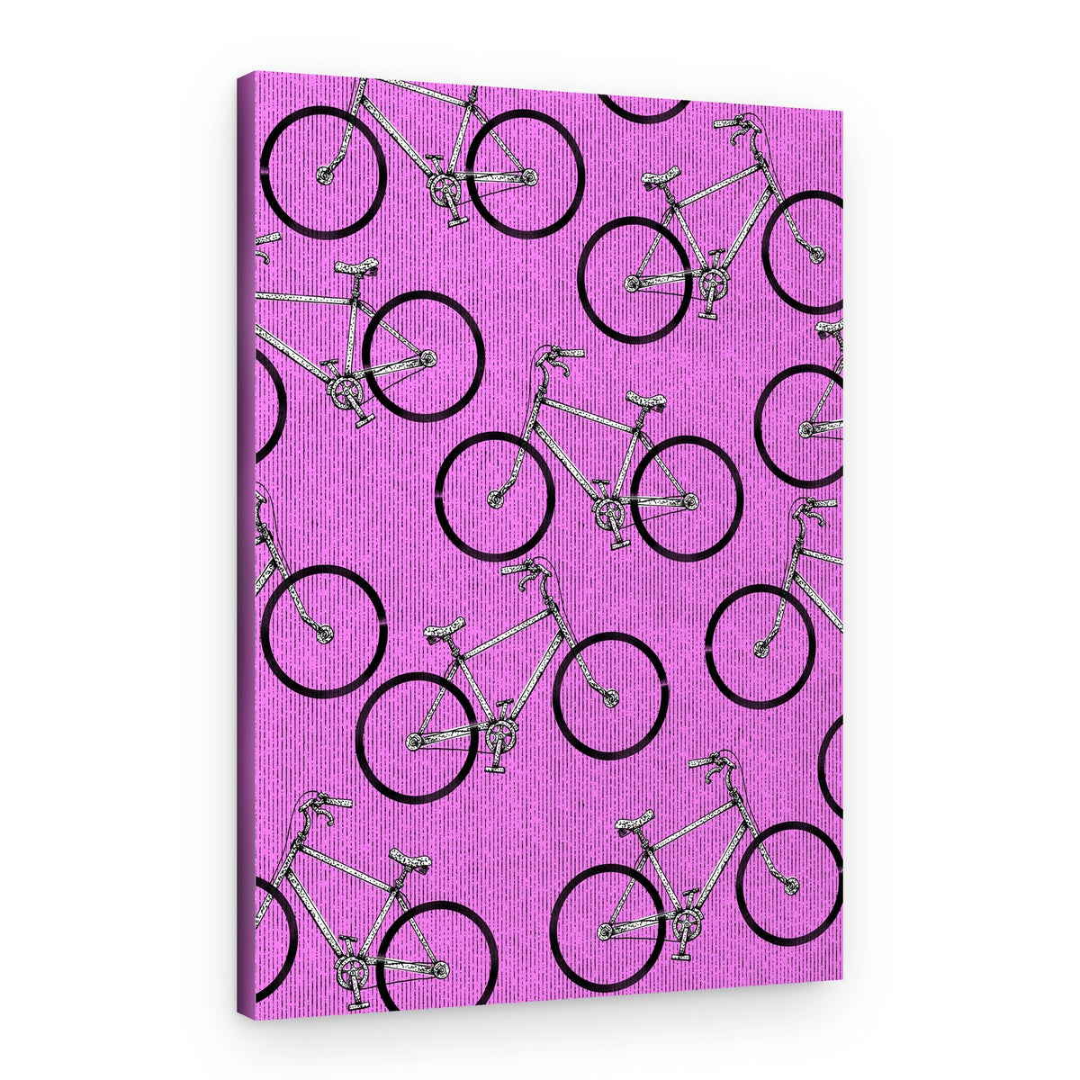 Cycling Pink Pattern – Canvas Print