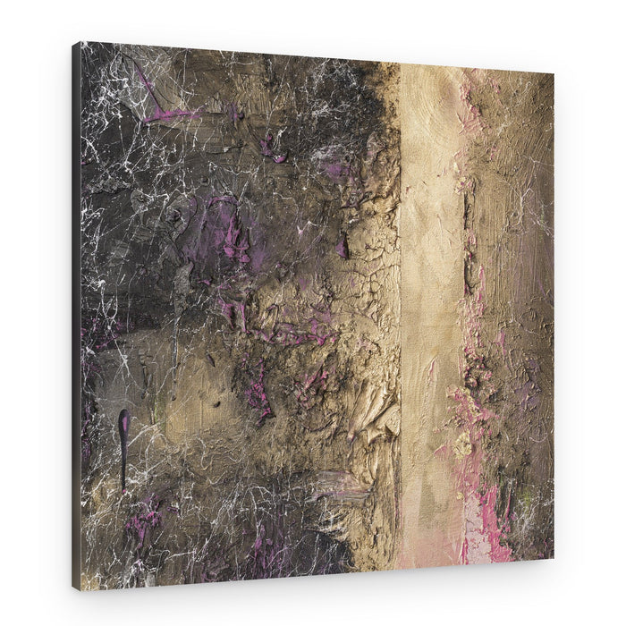 Textured Golden Purple – Canvas Print