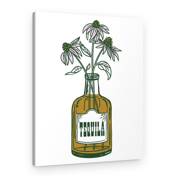 Tequila Potted Florals – Canvas Print