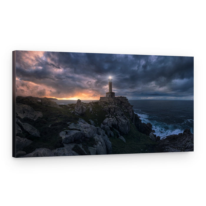 Dramatic Lighthouse Sunset – Canvas Print
