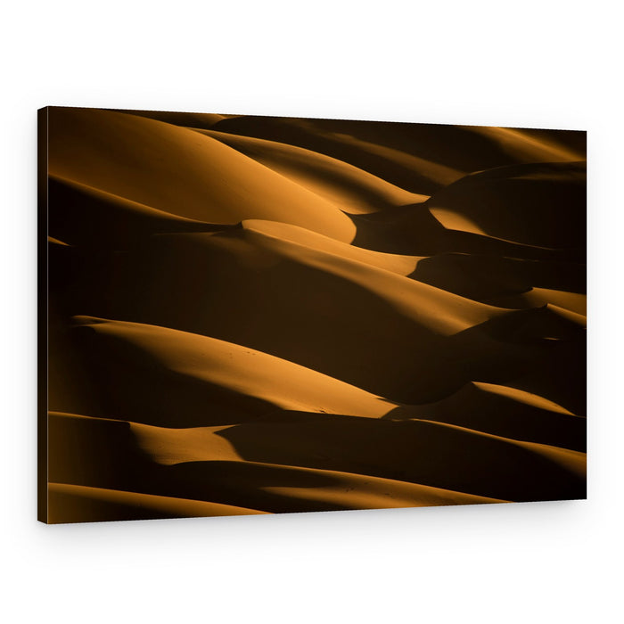 Golden Desert Dunes – Canvas Print