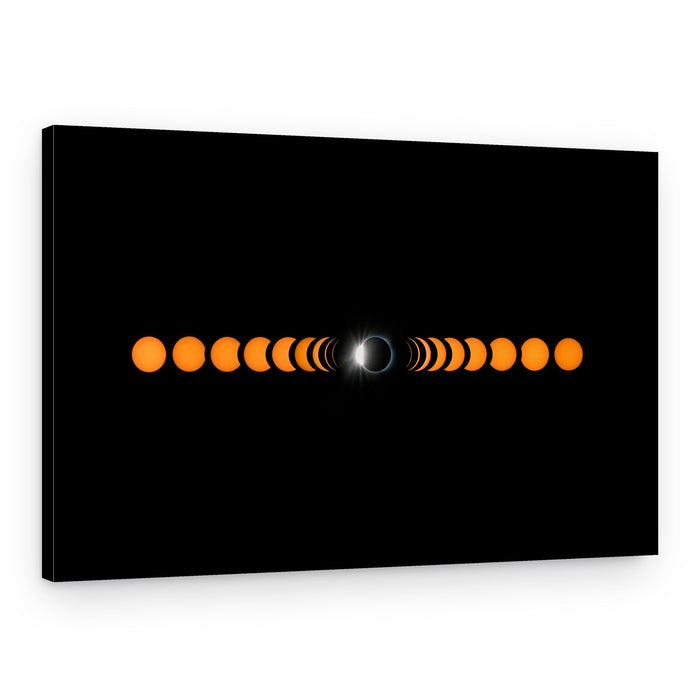 Solar Eclipse Sequence – Canvas Print