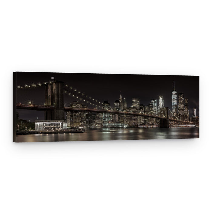 Brooklyn Bridge City Lights – Canvas Print