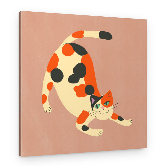 Smiling Calico Stretch – Canvas Print