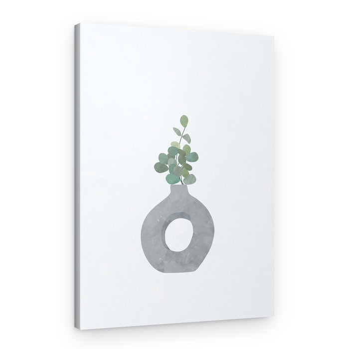 Modern Eucalyptus Vase – Canvas Print
