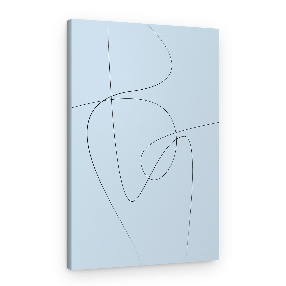 Minimal Flowing Lines – Canvas Print