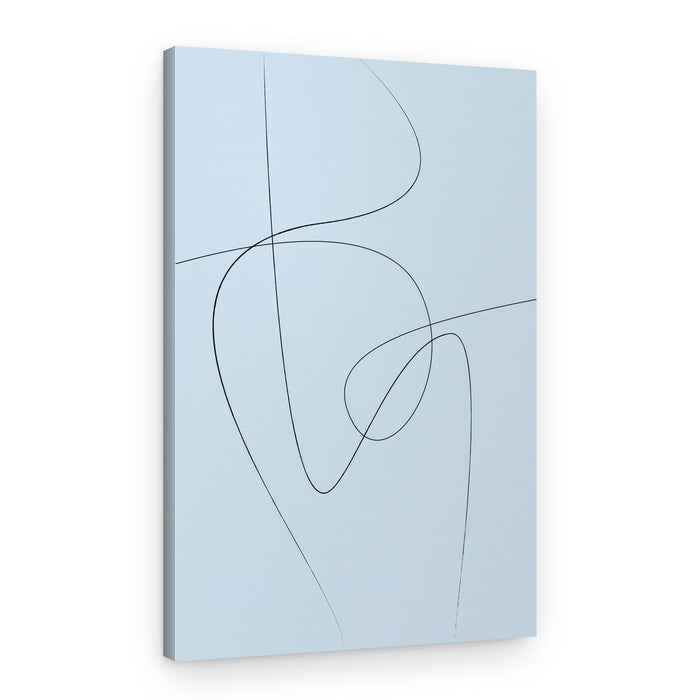 Minimal Flowing Lines – Canvas Print