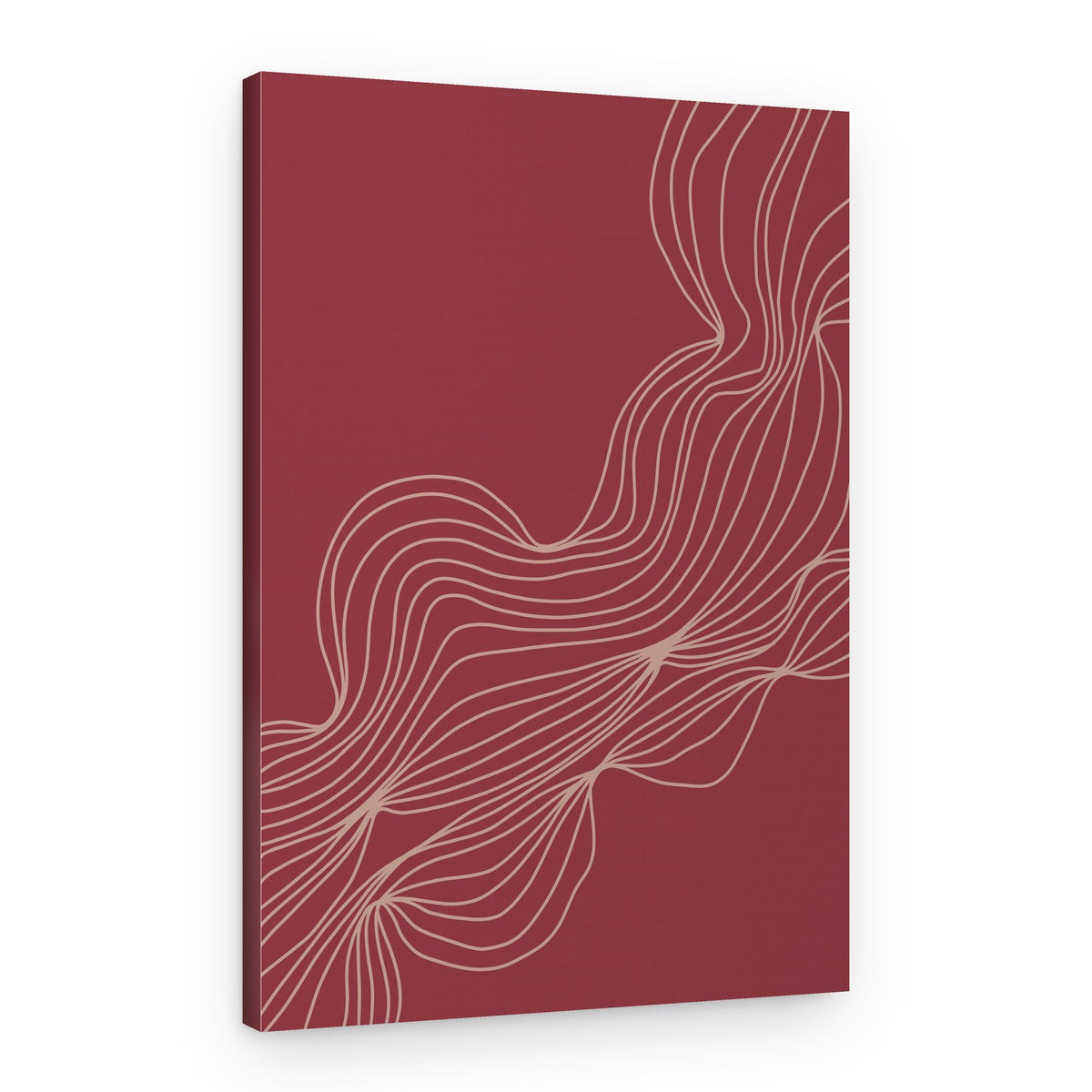 Abstract Wavy Pattern – Canvas Print
