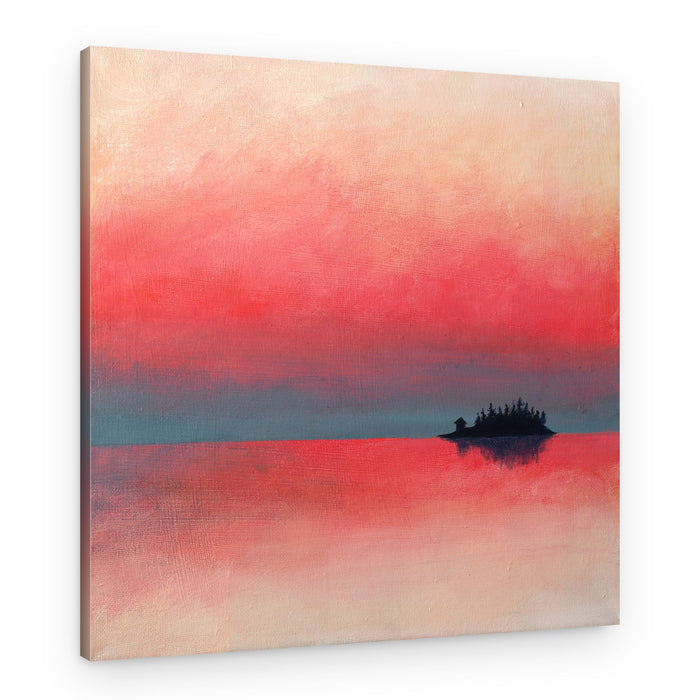 Serene Island Sunset – Canvas Print