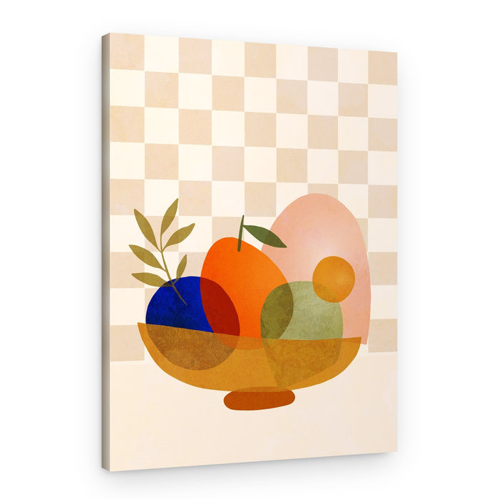 Abstract Fruit Bowl – Canvas Print