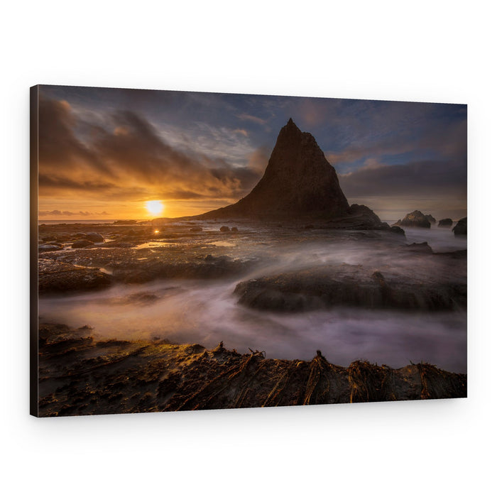 Majestic Coastal Sunset – Canvas Print
