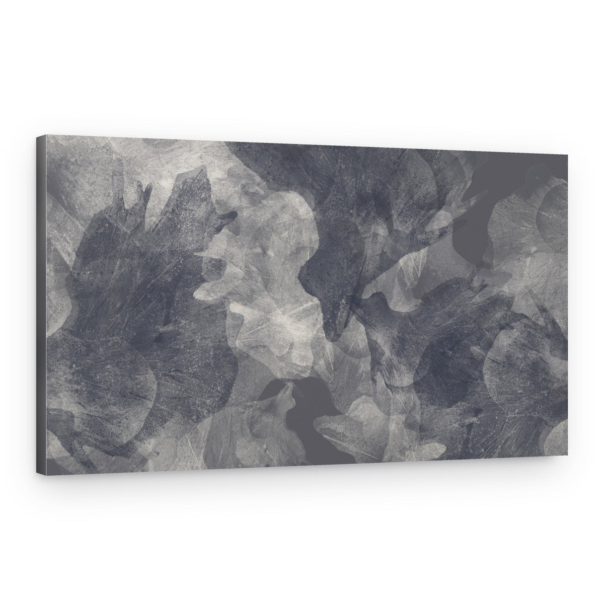 Organic Grey Layers – Canvas Print