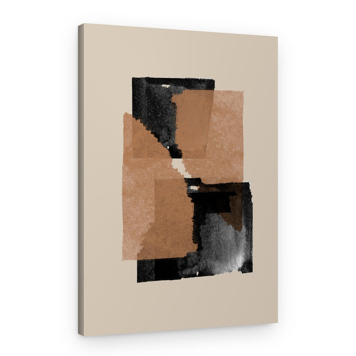 Earthy Blocks Blend – Canvas Print