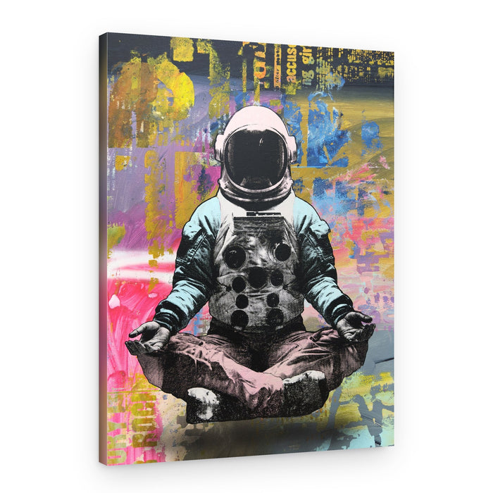 Cosmic Zen Astronaut – Canvas Print