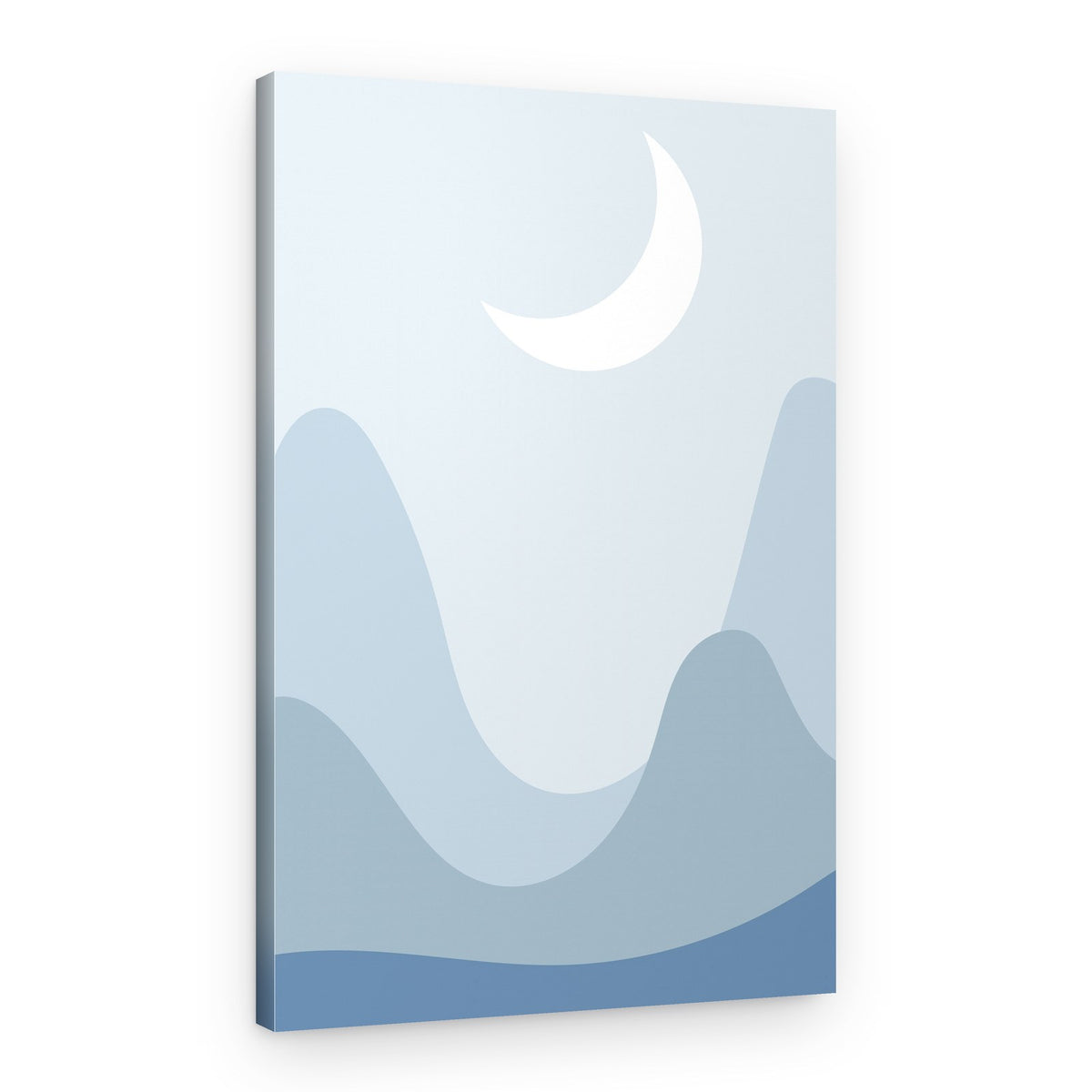 Crescent Moon Mountains – Canvas Print