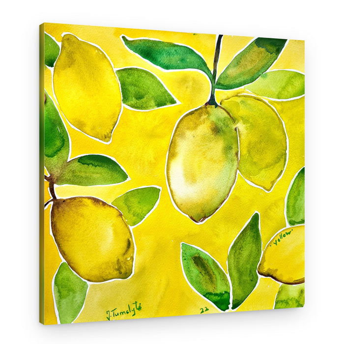Bright Lemon Zest – Canvas Print