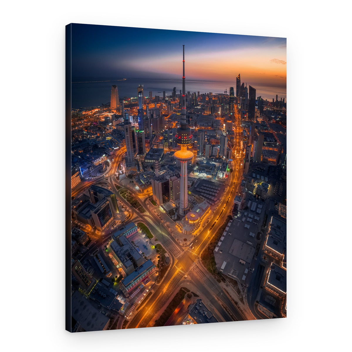Dusk City Skyline – Canvas Print