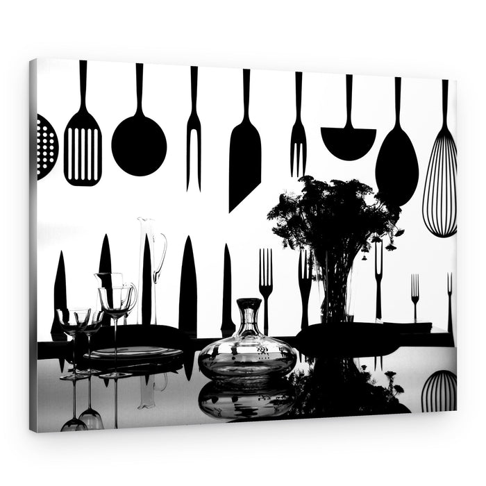 Elegant Kitchen Reflections – Canvas Print
